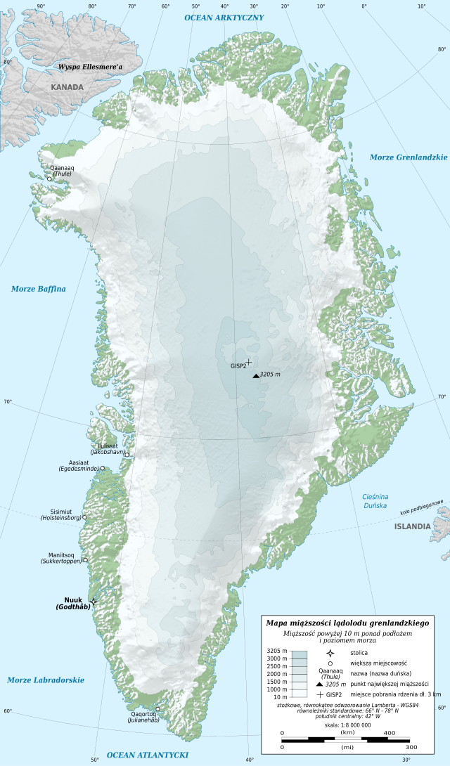 Greenland Arctic ice sheet